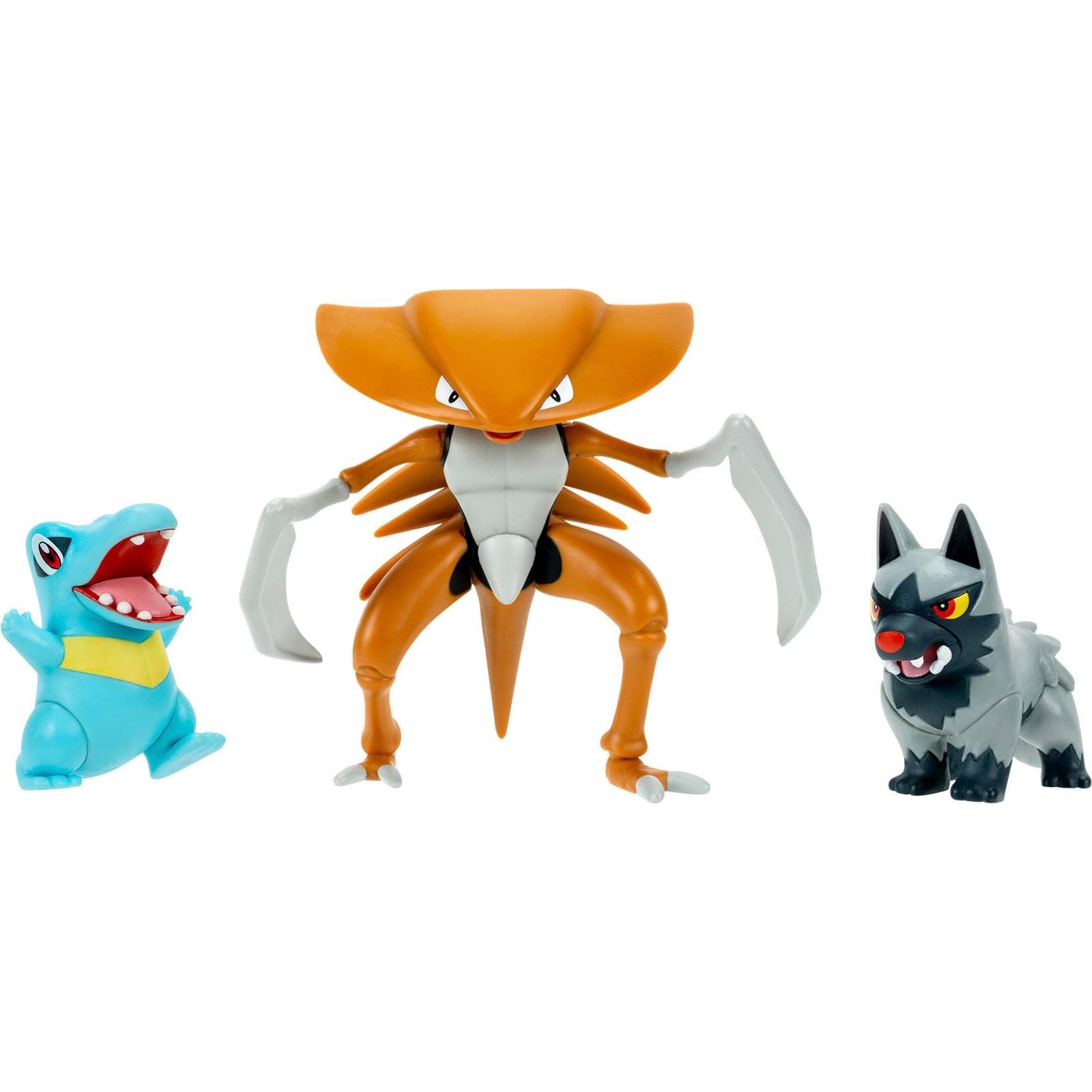Pokémon - Battle Figure 3 PK Poochyena, Totodile & Kabu (PKW4554)