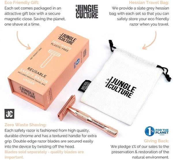 Actual product image Jungle Culture - Reusable razor plane in rose gold