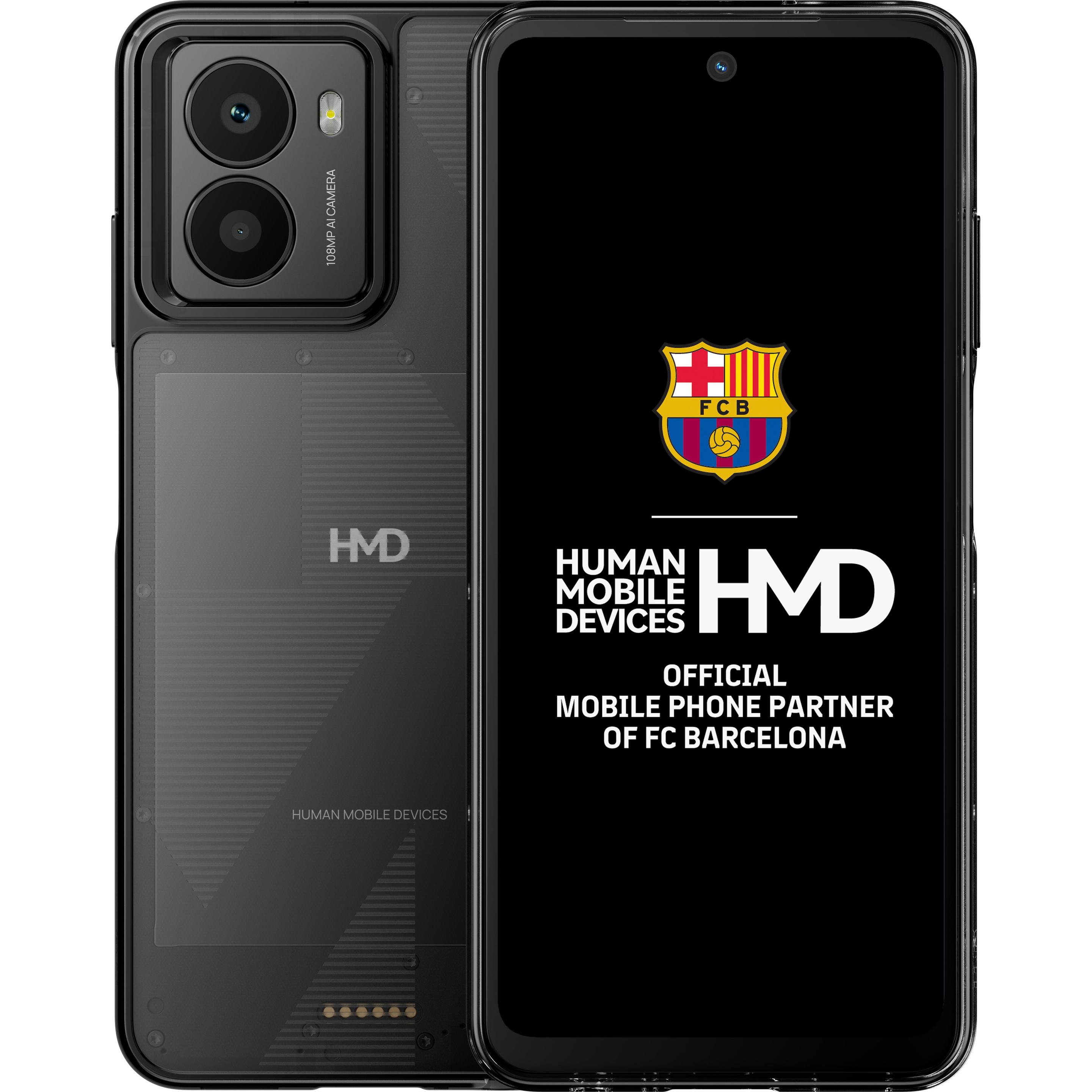 HMD Fusion (256 GB, Black, 6.56", SIM + eSIM, 108 Mpx, 5G), Smartphone, Schwarz