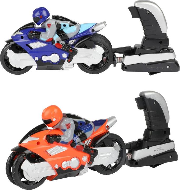 Produktbild Turbo Racers Fahrer auf Motorrad mit Launcher