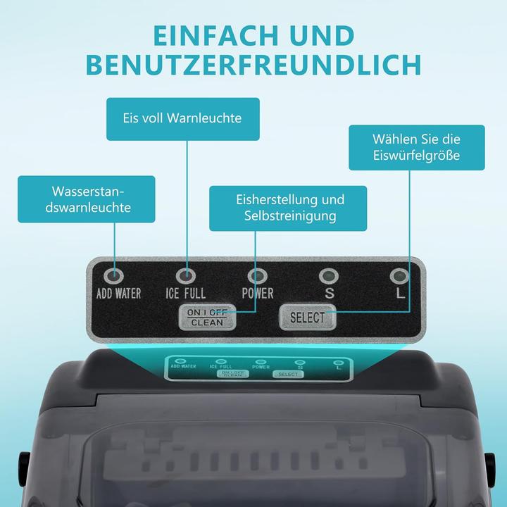 Actual product image Euhomy Eiswürfelmaschine