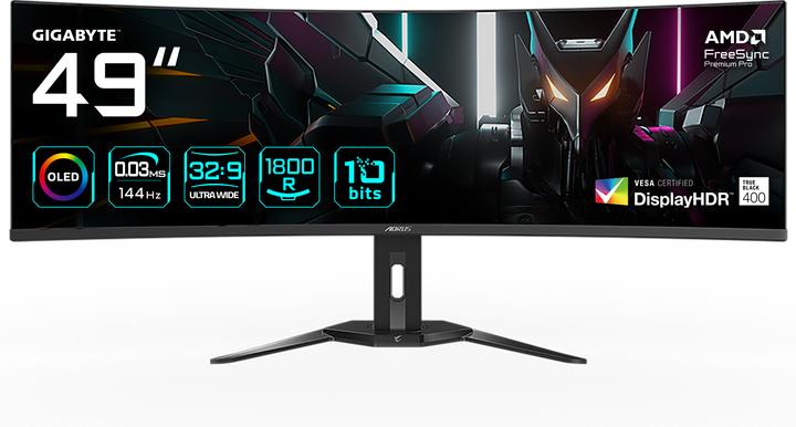 Actual product image Gigabyte Aorus CO49DQ (5120 x 1440 pixels, 49")