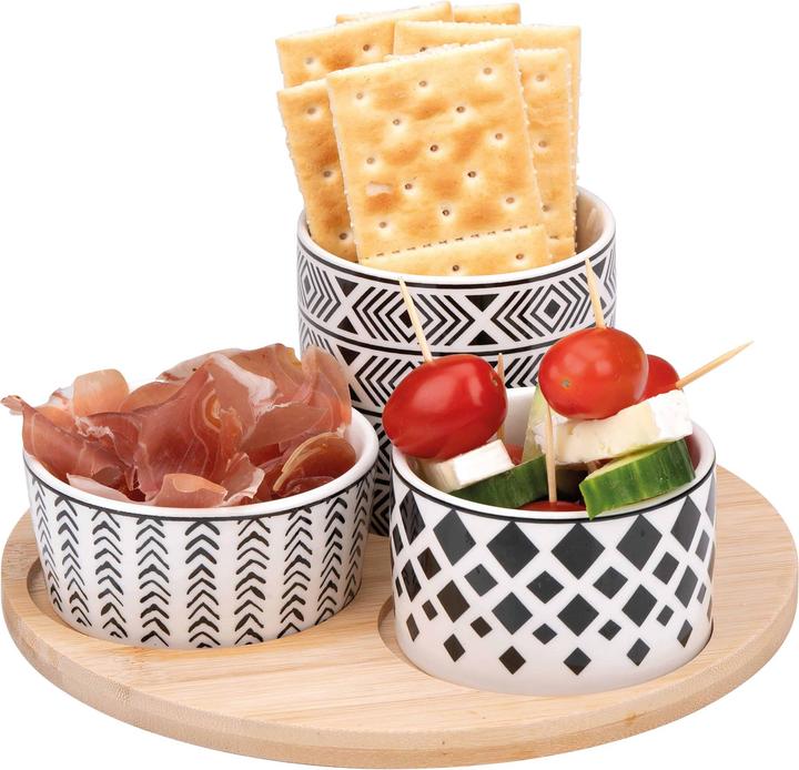 Immagine prodotto alpina Set di tapas rotondo 4 pezzi