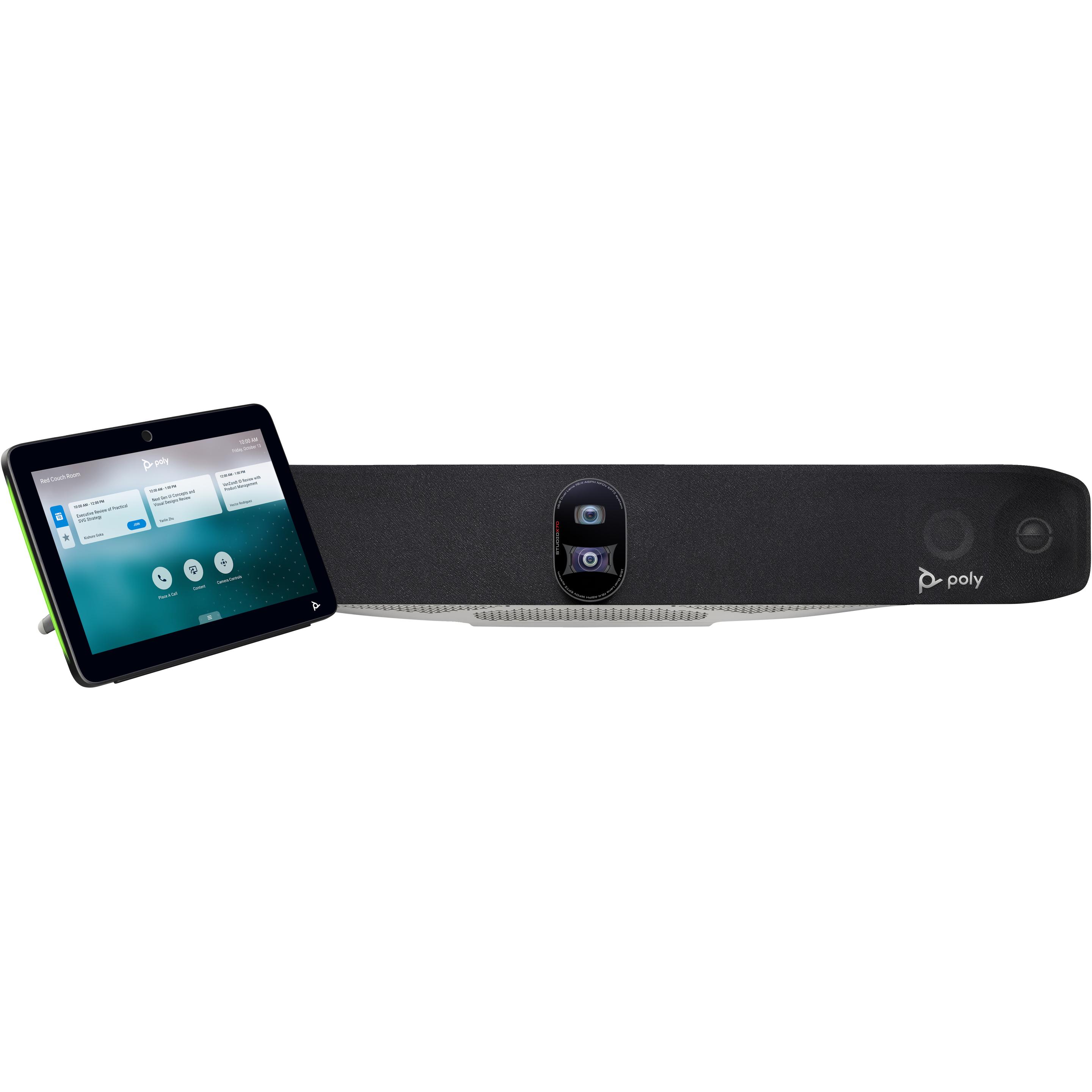 Poly Studio X70 Barra video all-in-one con controller TC10, Dispositivo per conferenze, Nero