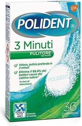 GSK Polident 3 Minute Tabletten 36 Stück - Zahnpasta