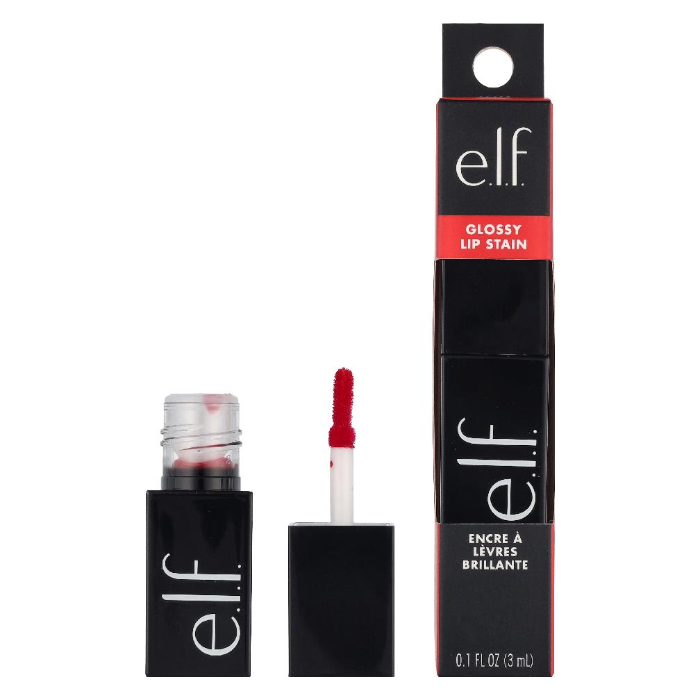 E.l.f., Lippenstift + Lipgloss, Elf Glossy Lip Stain (Vuurrood)