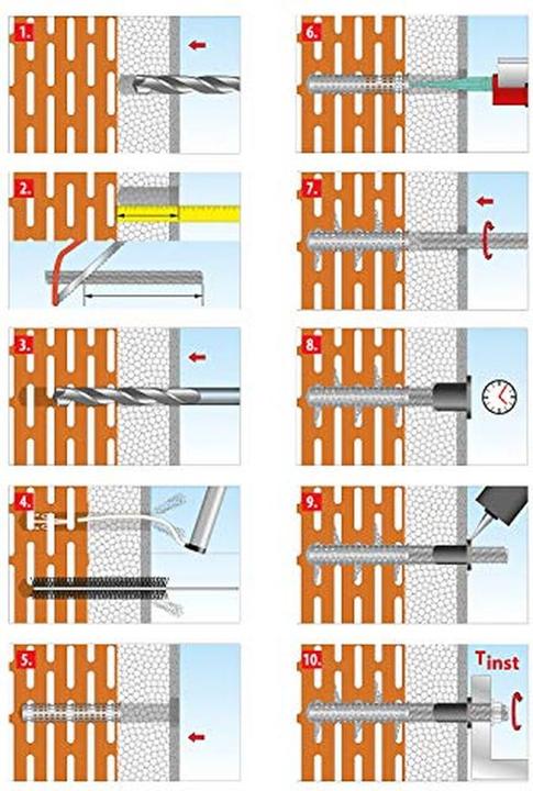 Produktbild Tox Schwerlast-Abstandsmontagesystem Thermo Proof M12x300 mm 20 Stück (16 Stk.)