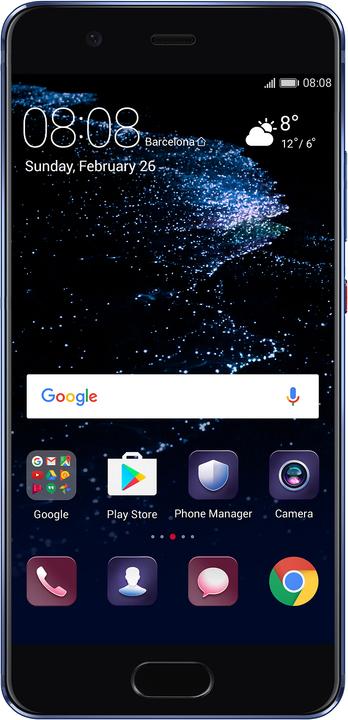 Actual product image Huawei P10 (64 GB, Hyper Diamond-Cut Dazzling Blue, 5.10", Hybrid Dual SIM, 4G)
