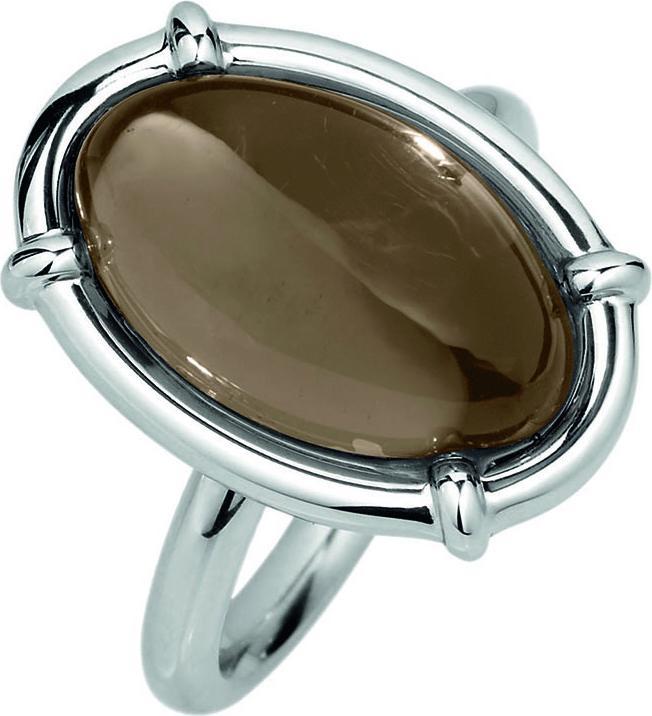 Produktbild Xen Ring mit 16x10 mm Rauchquarz Cabochon (53)