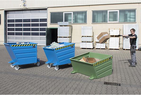 Image du produit eurokraft pro Benne basculante, construction compacte (700 l)