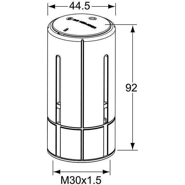Thumbnail - Heimeier Thermostatkopf M30 x 1,5 wei 2500-00.500, Thermostat, Weiss