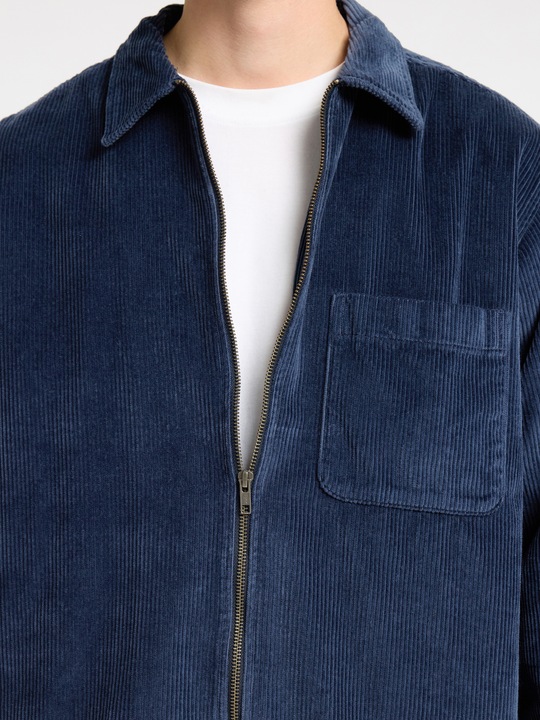 Image du produit Selected Homme Slh-Jake Cord Overshirt Ls Zip Noos (S)