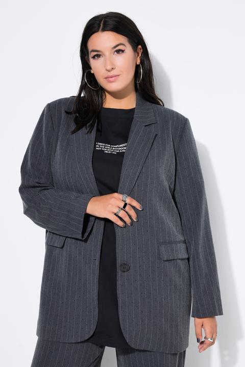 Immagine prodotto Studio Untold Blazer dal taglio oversize con righe sottili e brillantini (50, 52)