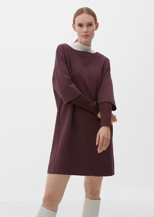 Produktbild s.Oliver Sweatkleid mit gerippten Ärmeln (44)