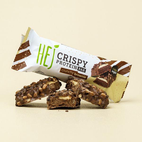 Actual product image HEJ Nutrition HEJ Crispy Protein Bar (12 x 45g) (Crunchy brownie, 1 pcs., 540 g)