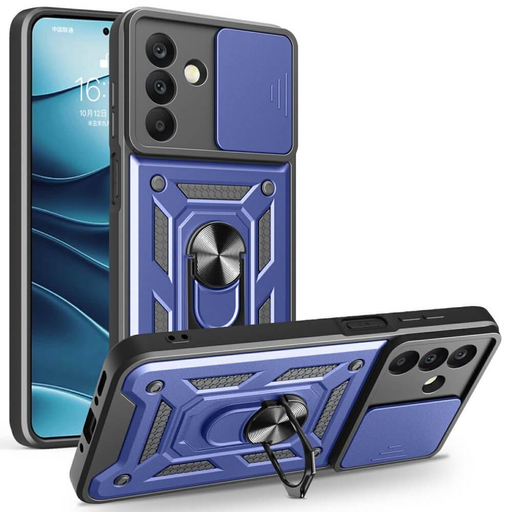 Cover-Discount Galaxy A26 5G - Armor Case mit Kickstand (Samsung Galaxy A26), Smartphone Hülle, Blau