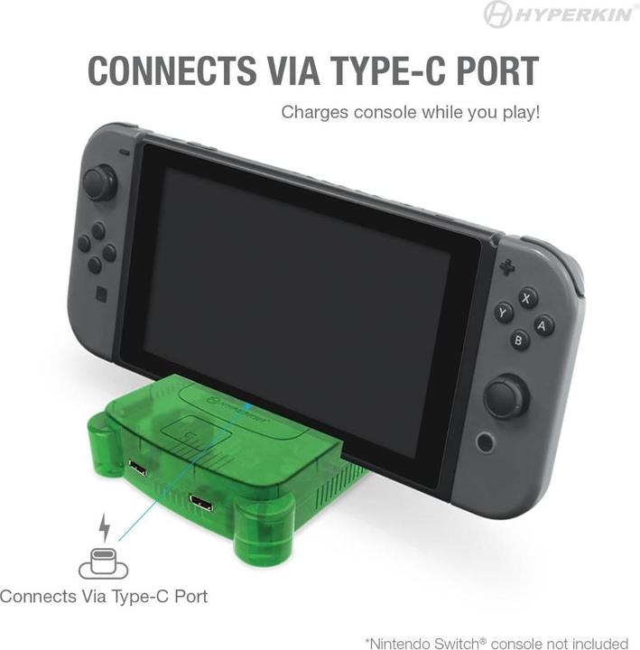 Actual product image Hyperkin Retron S64 Console Dock- Switch (Lime Green) (Switch)