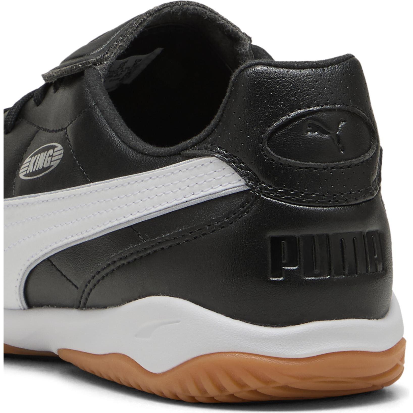 Puma, Unisex, Scarpe da calcio, King Liga It (45), Bianco, Nero, Argento