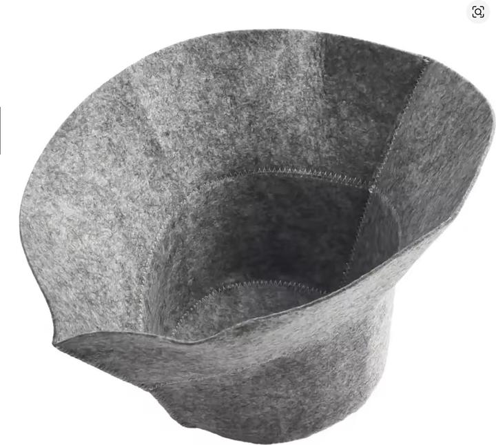 Image du produit Nikko Saunahut aus Wollfilz, Filzbadehut Saunamütze grau