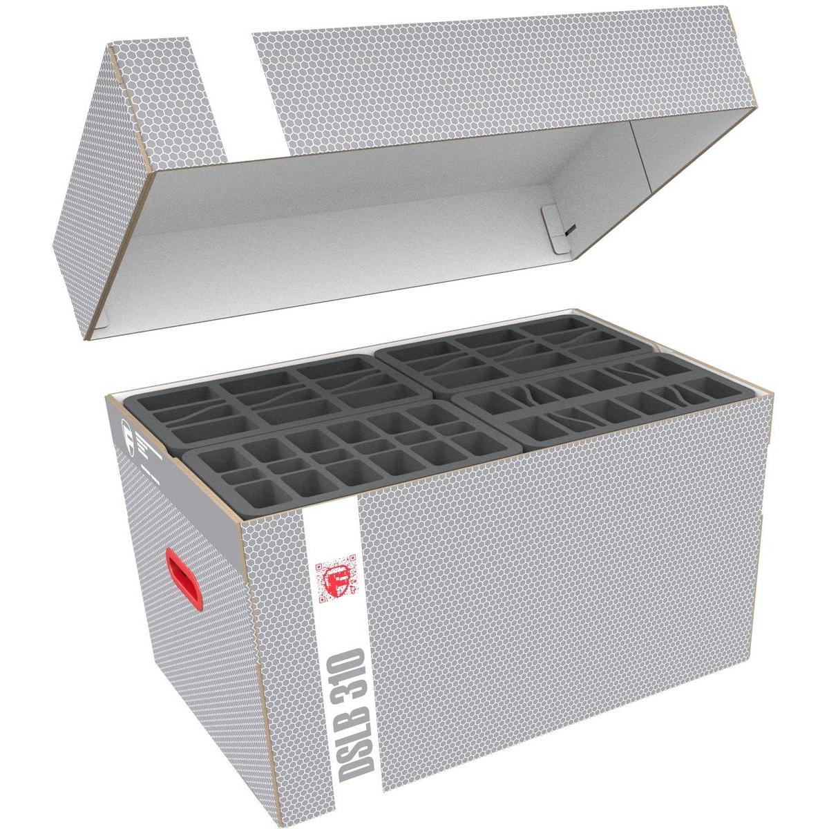 Feldherr Lagerbox DSLB310 für Miniaturen im Massstab 1:72 (20 mm) (Cartone, Schiuma solida)