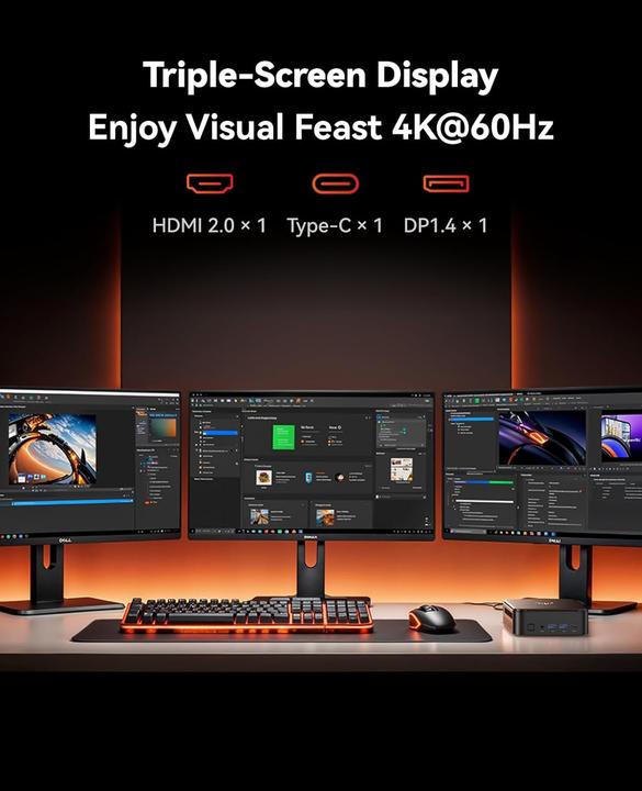 Image du produit NiPoGi Mini PC mit AMD Ryzen 7 7730U und Radeon Graphics (512 Go, 16 Go, AMD Radeon Graphics)