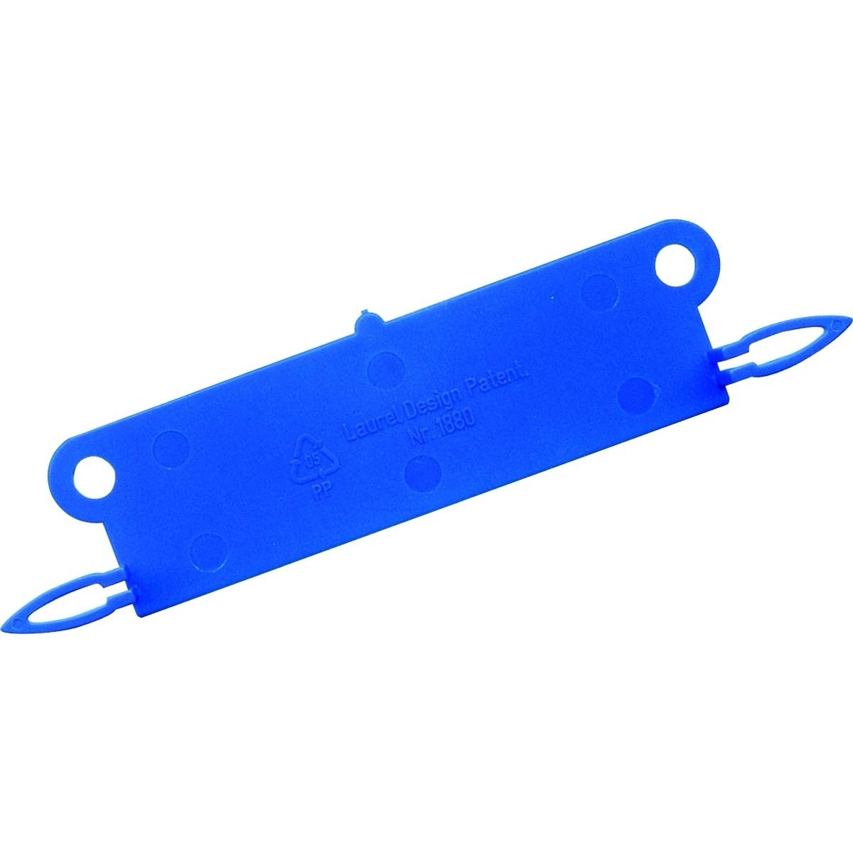 Laurel, Ordner Zubehör, Abheftstreifen XXL 80mm Kunststoff VE=100 Stück blau