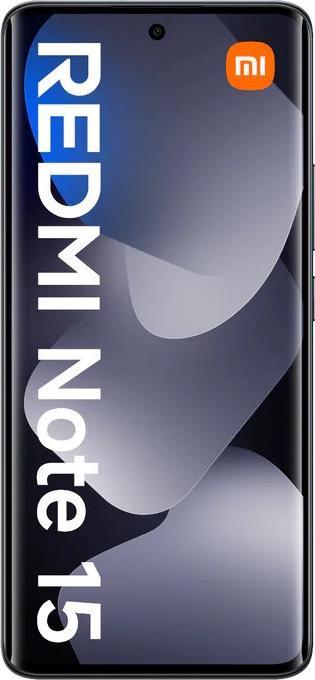 Actual product image Xiaomi Redmi Note 15 NFC 4G DS 8/256GB Mitternachtsschwarz MZB0M89EU (256 GB, Black, Midnight black, 6.77", Dual SIM, 4G)