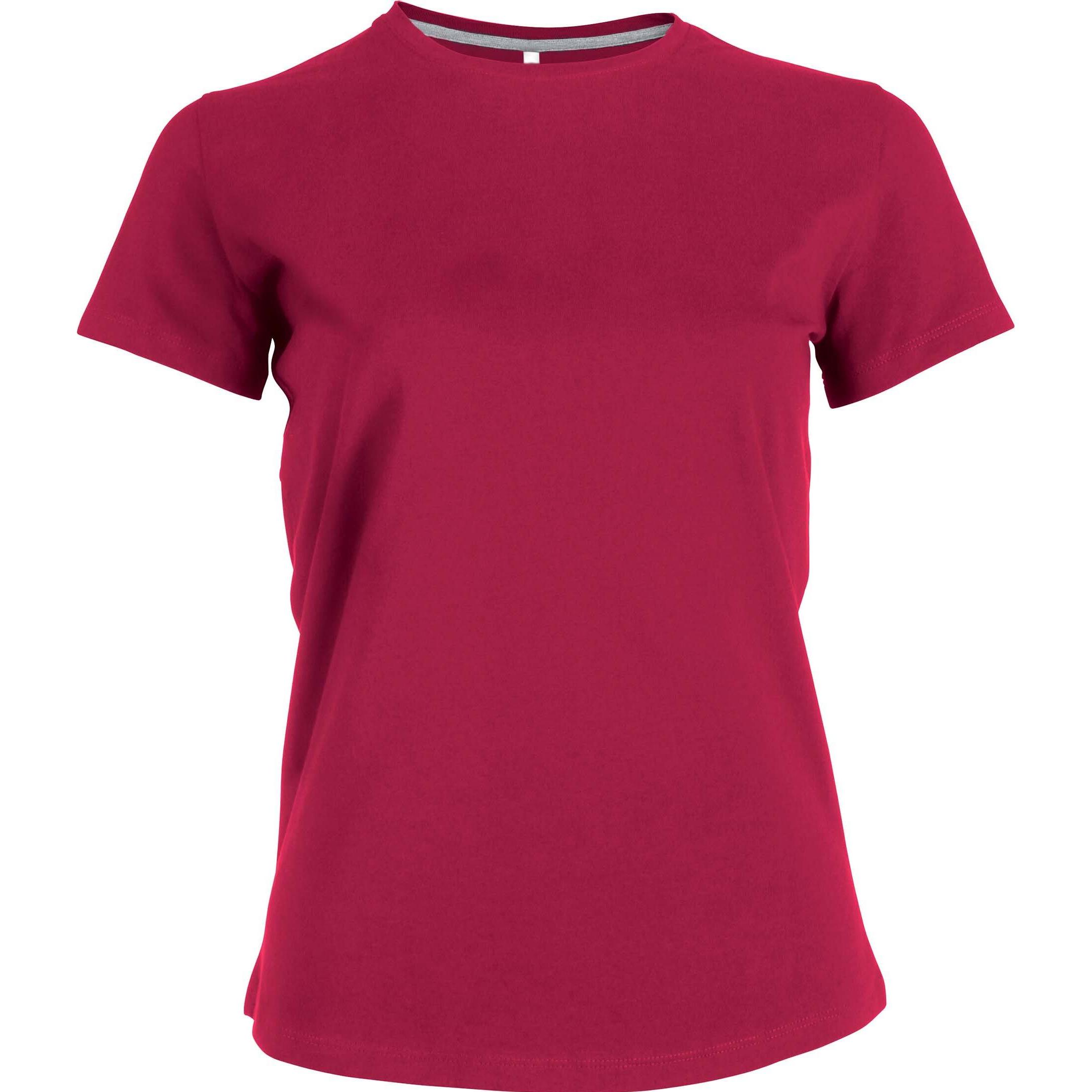 Kariban, Damen, Shirt, Col Rond côton, Rosa, (L)