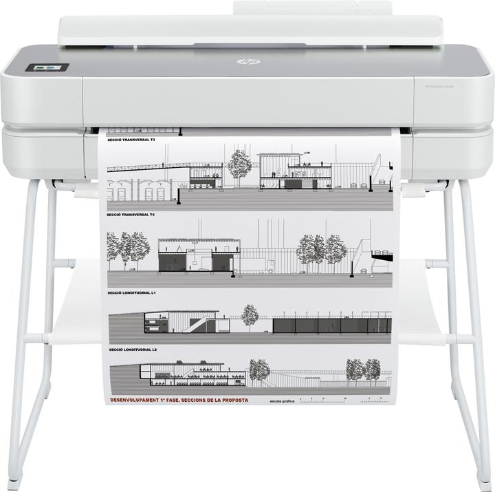 Produktbild HP Grossformatdrucker DesignJet Studio Steel 24" (Tintenpatrone, Schwarz-Weiss)