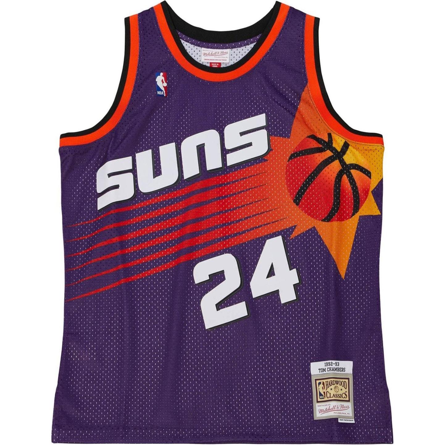 Thumbnail - Mitchell & Ness, Herren, Sportshirt, Swingman Tom Chambers Phoenix Suns Road 92-93 Jersey - XXL (XXL), Violett, XXL