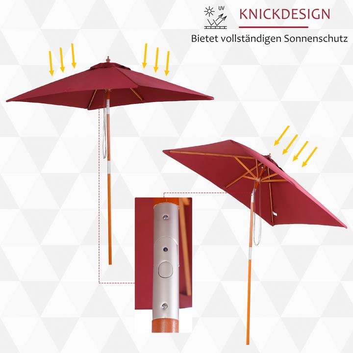 Produktbild Outsunny Sonnenschirm knickbar (1.50 m)