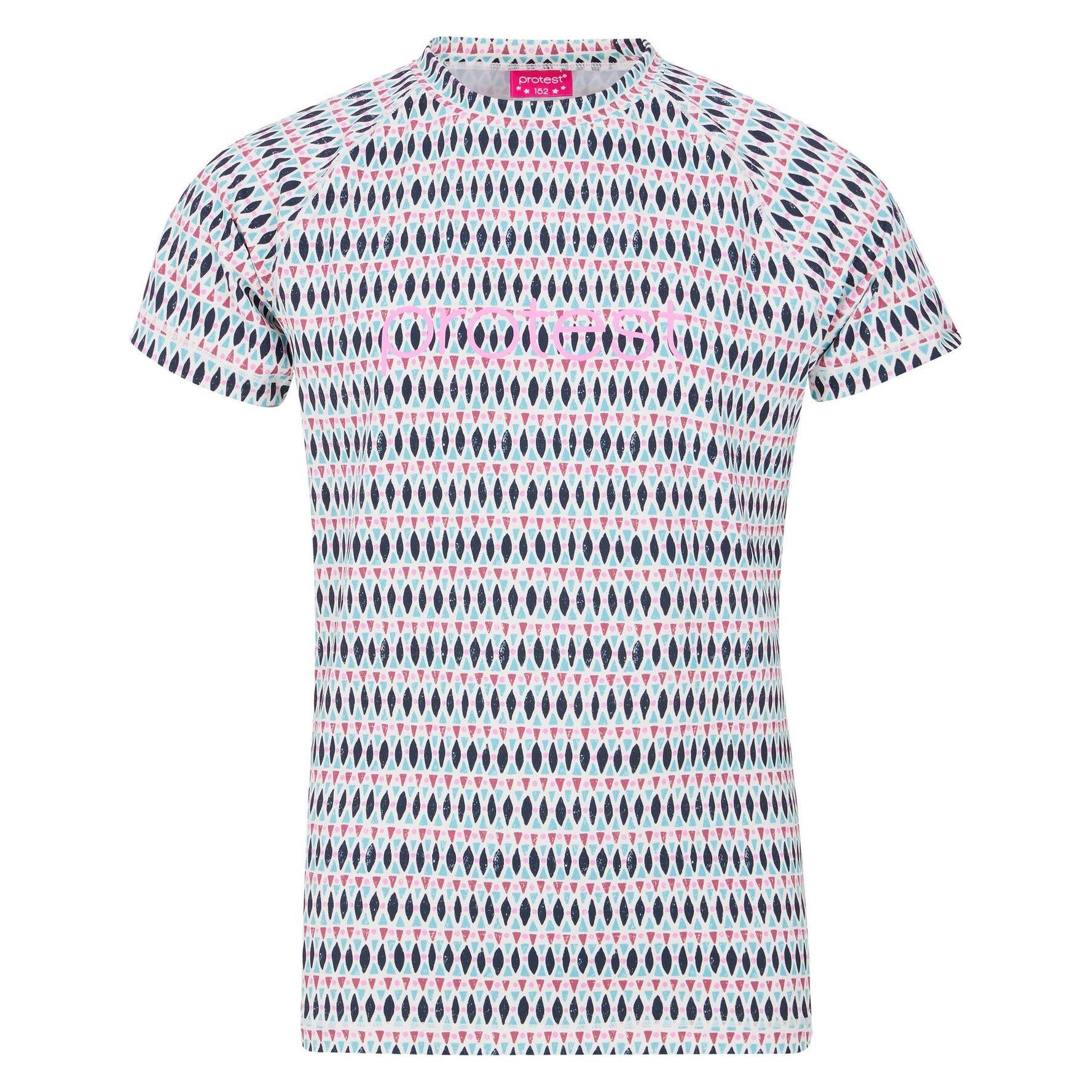 Protest, Mädchen, Badeshirts, Kid's Prticet Rashguard Short Sleeve, Mehrfarbig, (164)