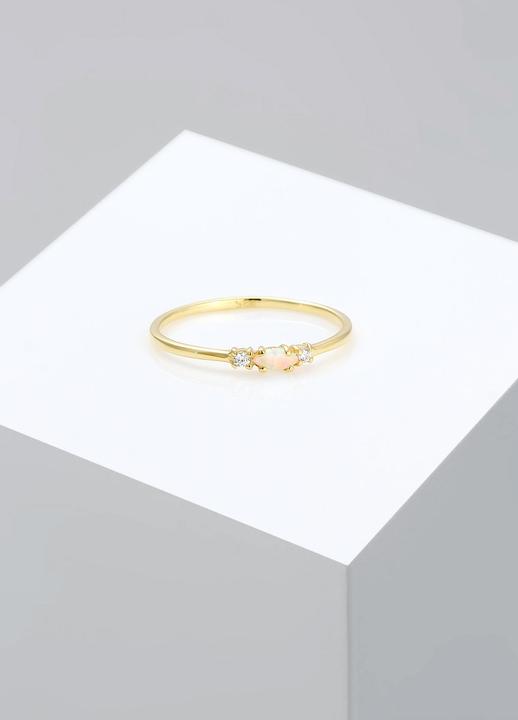 Produktbild Elli Vintage Design mit Zirkonia und Opal (50, 925 Silber)