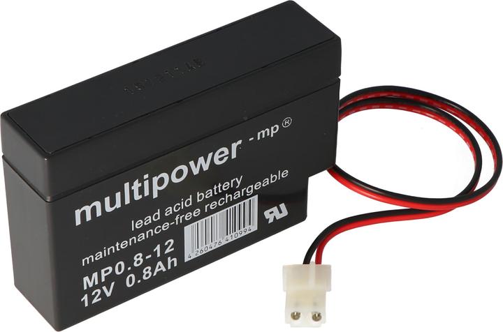 Actual product image Fiamm FG20086 Blei Akku mit Kabel und AMP Stecker 800mAh, nicht mehr lieferbar, geliefert wird der M (12 V, 0.80 Ah)
