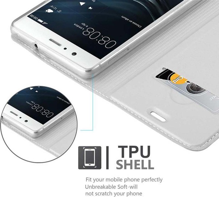 Actual product image Cadorabo Book Classy Style Cover (Huawei P9 Lite)