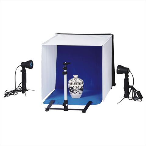 Actual product image Falcon Eyes Foldable Recording Box PBK-40AB-2LS 40x40 cm + 2 lamps (40 cm)
