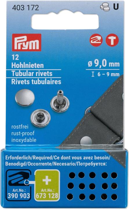 Immagine prodotto Prym Rivetti cavi 6 - 9 mm, 12 pezzi