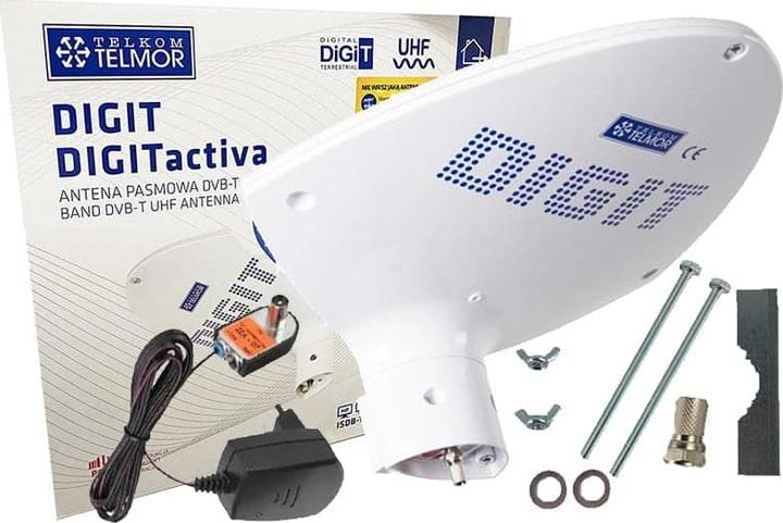 Actual product image Blow 9431# TV antenna Digit Activa Telmor white (Parabolic antenna, 4.50 dB, DVB-T / -T2)
