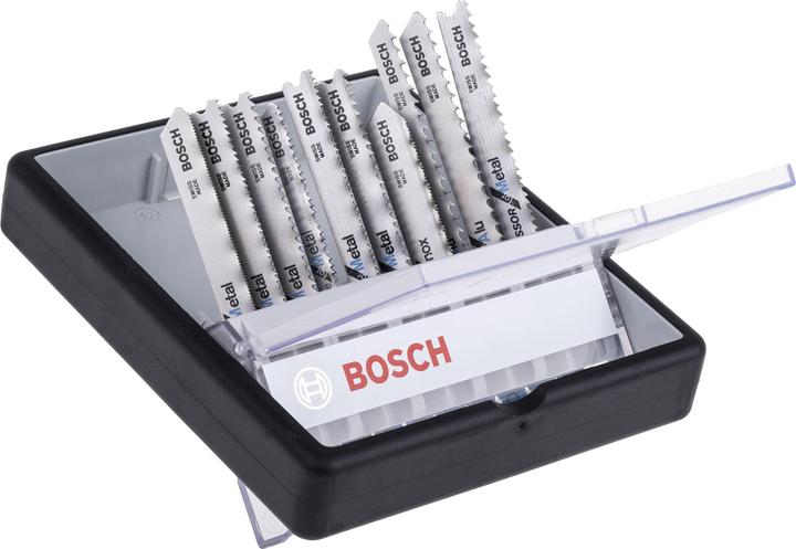 Produktbild Bosch Professional Zubehör 10-tlg. Stichsägeblatt-Set Metal, Robust Line, T-Schaft