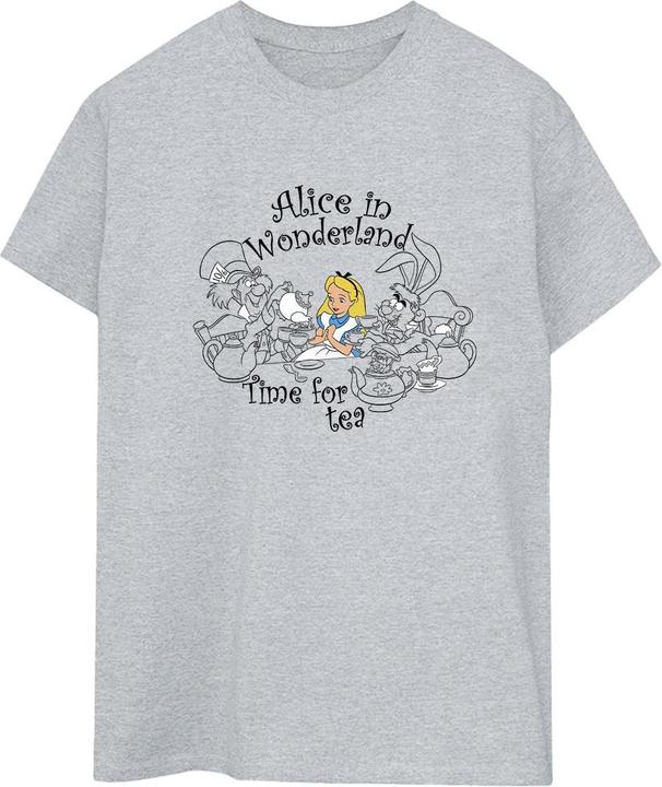 Immagine prodotto Disney Alice In Wonderland Time For Tea Maglietta Ampia Donna (4XL)