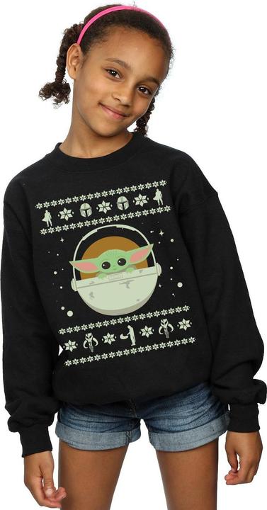 Produktbild Star Wars The Mandalorian The Child Christmas Sweatshirt Mädchen (140, 146)