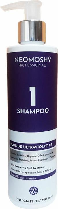 Actual product image Neomoshy BLONDE ULTRAVIOLET?9 shampoo 300ml (300 ml, Liquid shampoo)
