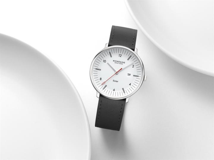 Produktbild Mondaine MLE.41910.LBV Herrenuhr Doppio Solar 41mm (Swiss Made, Analoguhr, 41 mm)