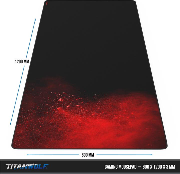 Immagine prodotto Titanwolf Tappetino per mouse da gioco, tappetino per mouse da gioco XXXL Speed Tappetino per mouse 1200 x