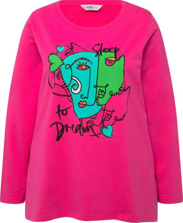 Produktbild Angel of Style T-Shirt, Gesichts-Motiv, Rundhals, Langarm (46)