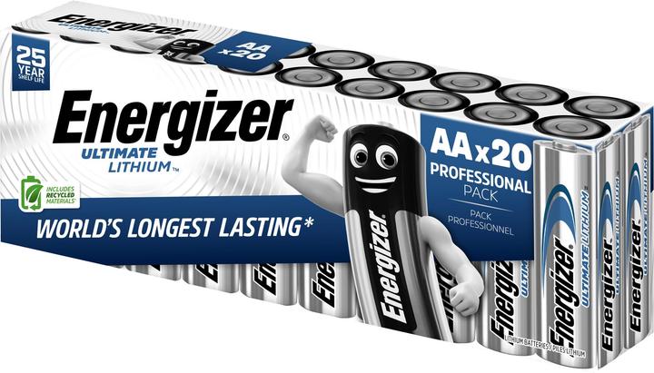 Energizer Ultimate Lithium (20 pz., AA, 3000 mAh)
