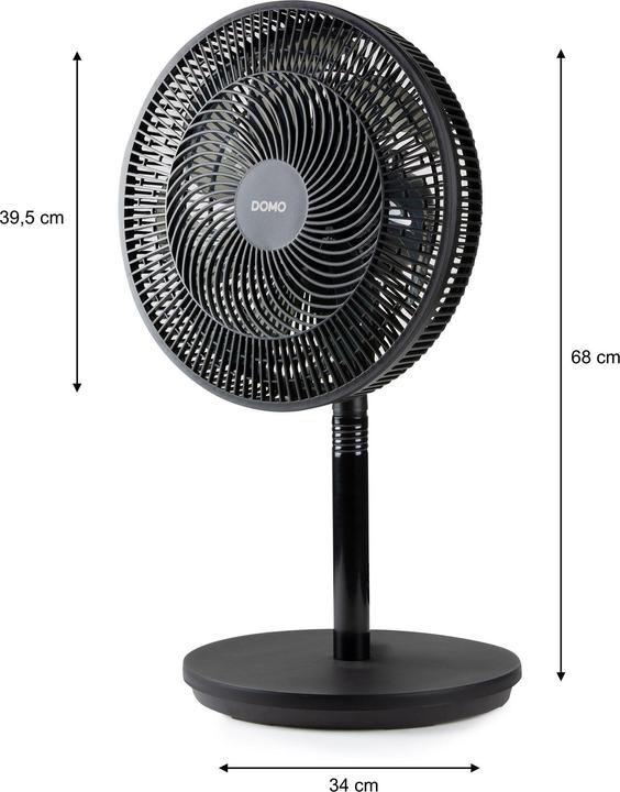 Produktbild Domo Stojanový ventilátor Multiblade 2v1 - černý - DO8159 (44 dB)