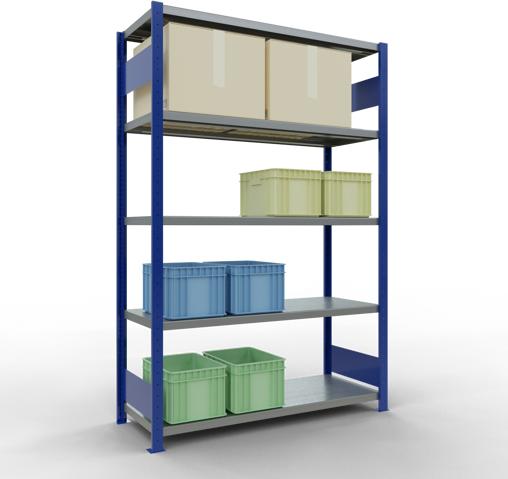 Actual product image Schulte Lagertechnik MULTIplus250 basic racking system with length ledgers
