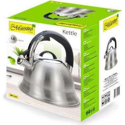Thumbnail - Maestro Non-electric kettle MR-1320 Silver 3 L, Wasserkocher, Silber