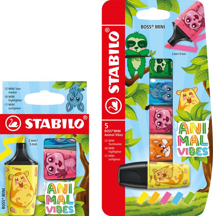 Image du produit STABILO Boss Mini Animal V., 3er Etui (3x)